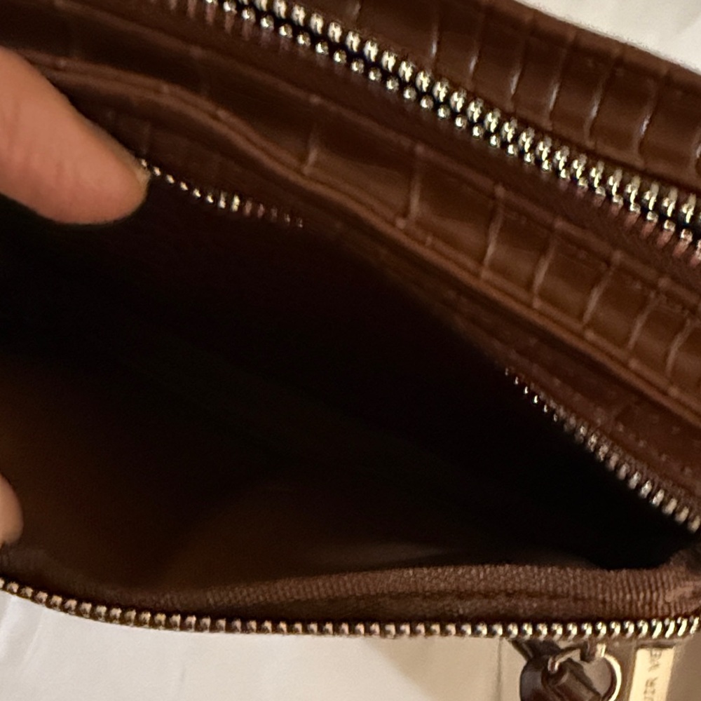 Urban Outfitters Brown Croc-Embossed Crossbody Bag - Picture 10 of 13